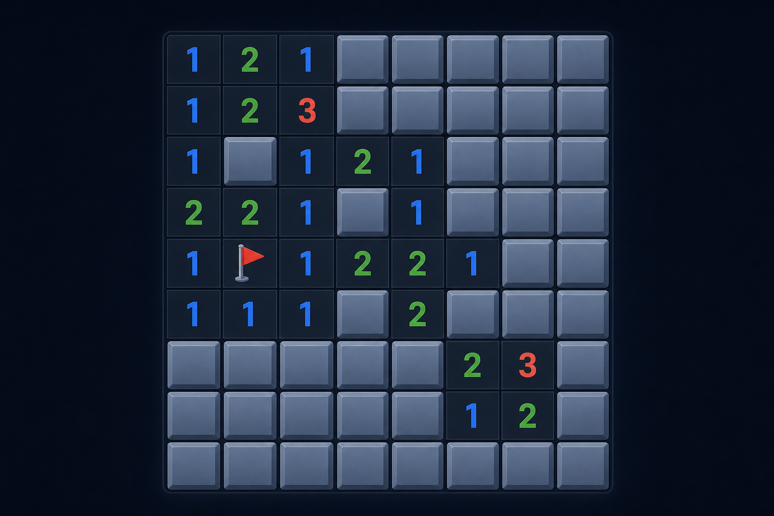 Minesweeper puzzle game